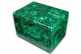 Wide Malachite Jewelry Box - DR Congo #335714-1